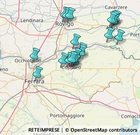 Mappa Viale Colombo, 44034 Copparo FE, Italia (13.5865)