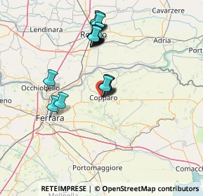 Mappa Viale Colombo, 44034 Copparo FE, Italia (13.9345)
