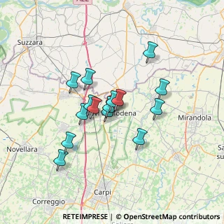 Mappa Via Pietro Mascagni, 41016 Novi di Modena MO, Italia (5.48)