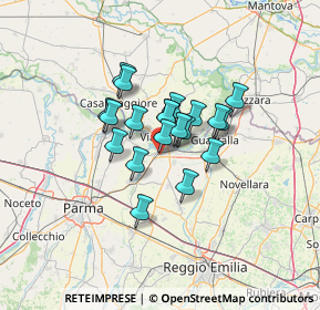 Mappa Strada Brescello - Cadelbosco, 42041 Brescello RE, Italia (8.743)