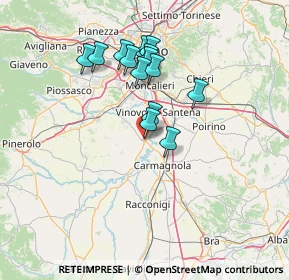 Mappa Via Antonio De Marchi, 10041 Carignano TO, Italia (12.08143)