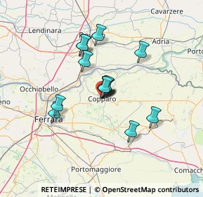 Mappa Via XX Settembre, 44034 Copparo FE, Italia (9.92071)