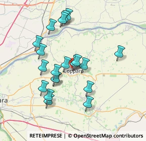 Mappa Via XX Settembre, 44034 Copparo FE, Italia (6.805)