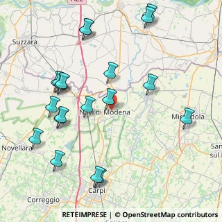 Mappa Via Gazzoli, 41016 Novi di Modena MO, Italia (9.66)