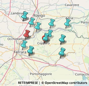 Mappa Via Nazario Sauro, 44034 Copparo FE, Italia (12.64)