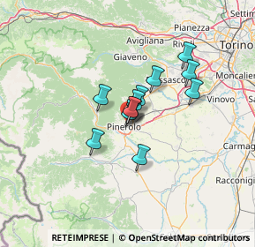 Mappa Via Rocchietta, 10064 Pinerolo TO, Italia (8.27333)