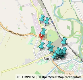 Mappa Via Per Burana, 44012 Bondeno FE, Italia (0.9855)