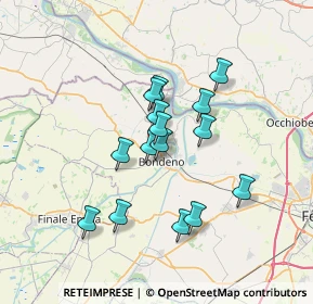 Mappa Via Per Burana, 44012 Bondeno FE, Italia (5.604)