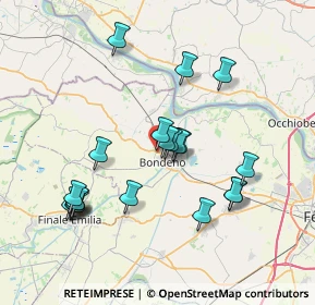 Mappa Via Per Burana, 44012 Bondeno FE, Italia (7.377)