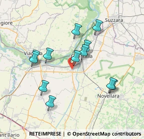 Mappa 42044 Gualtieri RE, Italia (7.08667)