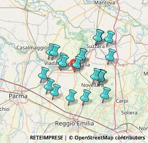 Mappa 42044 Gualtieri RE, Italia (11.4425)