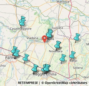 Mappa 42044 Gualtieri RE, Italia (18.008)