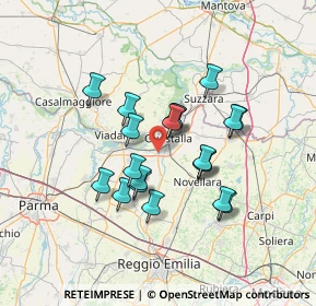 Mappa 42044 Gualtieri RE, Italia (11.2575)