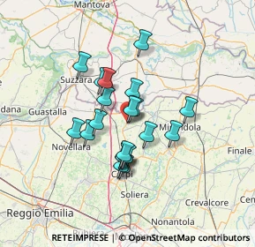 Mappa Via E. de Amicis, 41016 Novi di Modena MO, Italia (10.371)