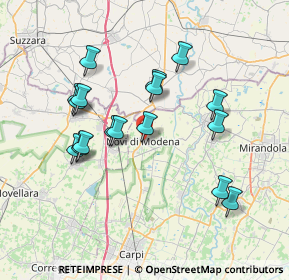 Mappa Via E. de Amicis, 41016 Novi di Modena MO, Italia (7.02235)