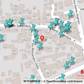 Mappa Via Alessandro Volta, 44034 Copparo FE, Italia (0.08077)