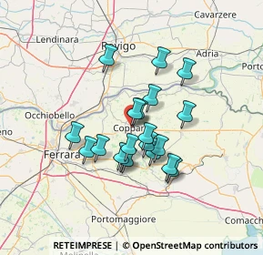 Mappa Via D. Alighieri, 44034 Copparo FE, Italia (10.5805)