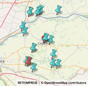Mappa Via D. Alighieri, 44034 Copparo FE, Italia (7.9955)