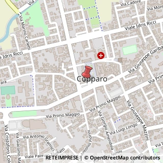 Mappa Piazza del Popolo, 21, 44034 Copparo, Ferrara (Emilia Romagna)