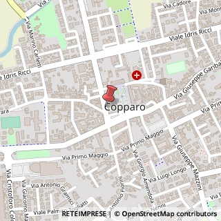 Mappa Via Dante Alighieri, 4, 44034 Copparo FE, Italia,  Riva del Po, Ferrara (Emilia Romagna)