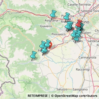 Mappa Via Monte Cristalliera, 10064 Pinerolo TO, Italia (17.1245)