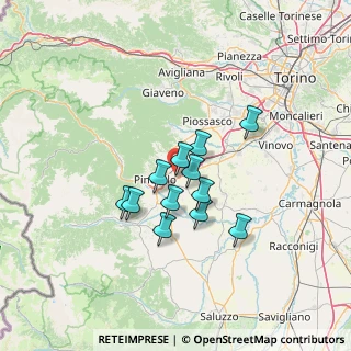 Mappa Via Monte Cristalliera, 10064 Pinerolo TO, Italia (9.85917)