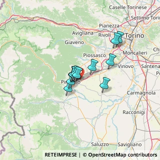 Mappa Via Monte Cristalliera, 10064 Pinerolo TO, Italia (8.575)
