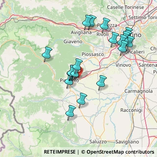 Mappa Via Monte Cristalliera, 10064 Pinerolo TO, Italia (15.5555)