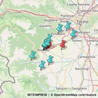 Mappa Via Monte Cristalliera, 10064 Pinerolo TO, Italia (9.32231)