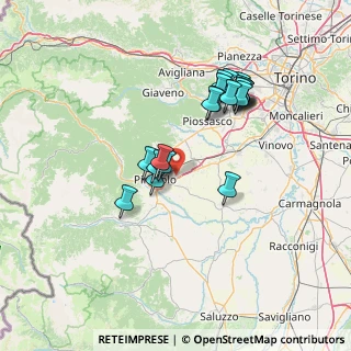 Mappa Via Monte Cristalliera, 10064 Pinerolo TO, Italia (12.974)