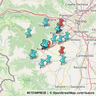 Mappa Via Monte Cristalliera, 10064 Pinerolo TO, Italia (10.6795)