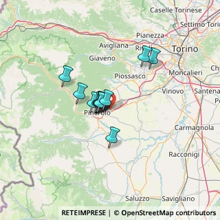 Mappa Via Monte Cristalliera, 10064 Pinerolo TO, Italia (8.68667)