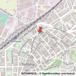 Mappa Piazza Tito Speri,  13, 15057 Tortona, Alessandria (Piemonte)