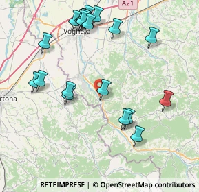 Mappa Via Garibaldi, 27052 Godiasco Salice Terme PV, Italia (9.101)