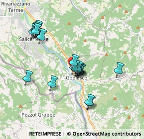 Mappa Via Garibaldi, 27052 Godiasco Salice Terme PV, Italia (1.671)