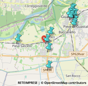 Mappa Via Alcide De Gasperi, 42044 Gualtieri RE, Italia (2.53857)