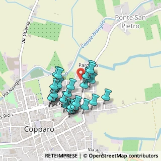 Mappa Via Goito, 44034 Copparo FE, Italia (0.37143)