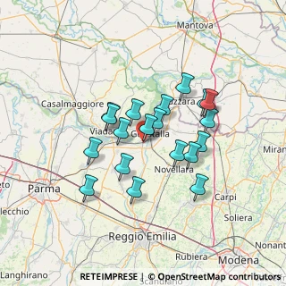 Mappa Via Codisotto a Mane, 42044 Gualtieri RE, Italia (11.32316)