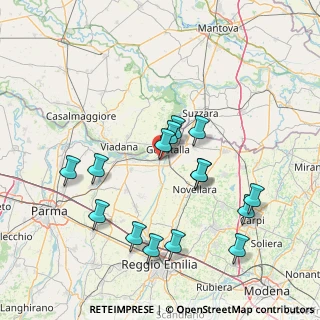 Mappa Via Codisotto a Mane, 42044 Gualtieri RE, Italia (15.43667)