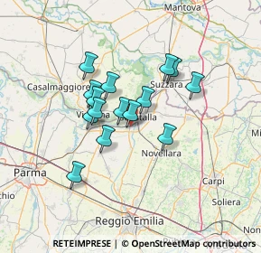 Mappa Via Codisotto a Mane, 42044 Gualtieri RE, Italia (10.36733)