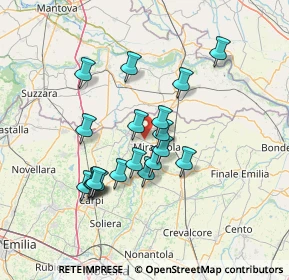Mappa Via per Concordia, 41039 San Possidonio MO, Italia (12.26632)