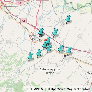 Mappa Via Fratelli Cervi, 29010 Alseno PC, Italia (5.26909)