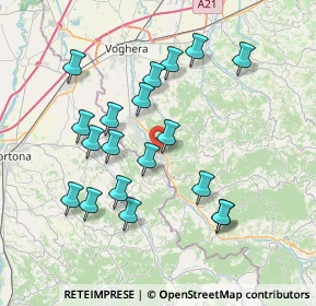 Mappa 27052 Godiasco Salice Terme PV, Italia (7.37789)