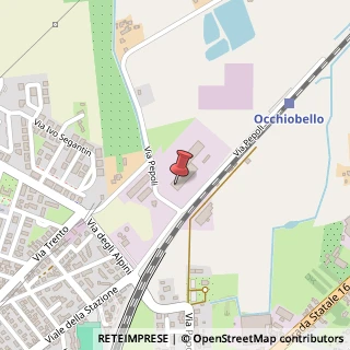 Mappa Via Pepoli, 40, 45030 Occhiobello, Rovigo (Veneto)