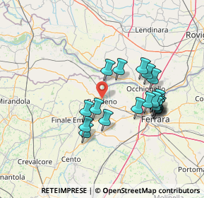 Mappa 44012 Bondeno FE, Italia (13.3685)