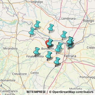 Mappa 44012 Bondeno FE, Italia (11.002)
