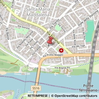 Mappa Piazza della Chiesa, 8, 45030 Occhiobello, Rovigo (Veneto)