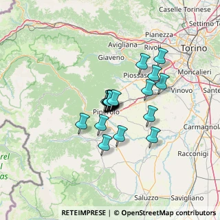 Mappa Via Martiri del, 10064 Pinerolo TO, Italia (8.3855)