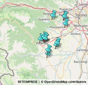 Mappa Via XXV Aprile, 10064 Pinerolo TO, Italia (9.9825)