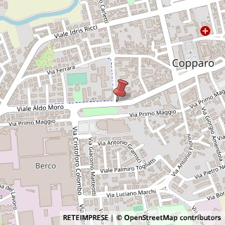Mappa Viale Giosuè Carducci, 30, 44034 Copparo, Ferrara (Emilia Romagna)